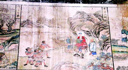 <br>          壁画局部<br><br>        