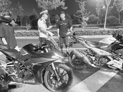 <br>          太原警方持续发力，打击整治“飙车炸街”。 图片由太原市公安局提供<br><br>        