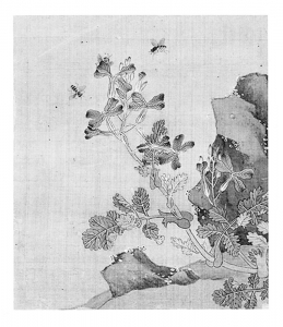 <br>          宋钱选花草蜜蜂<br><br>        