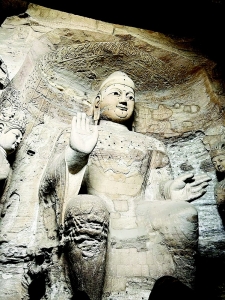 <br>          经过精心保护，云冈石窟越发“真容巨壮”。 本版摄影 本报记者 任小芳<br><br>        