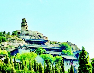 <br>          焦山石窟寺石窟 本报记者 田璐 摄<br><br>        