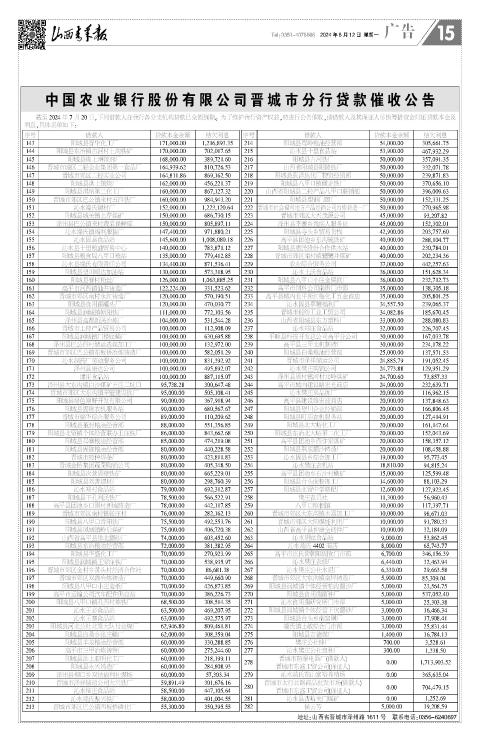 山西青年报2024年08月12日头版