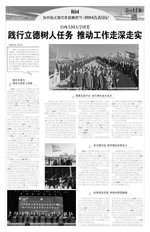 2025年01月15日第06版:校园 为中国式现代化挺膺担当·2024青春印记