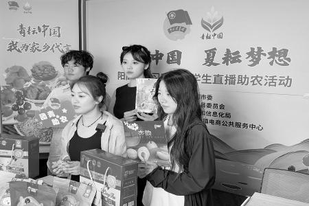           直播助农助力乡村振兴 图片由共青团阳高县委提供        