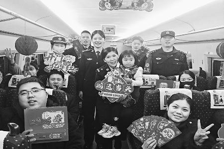 新春送福暖民心 图片由太原铁路公安处提供