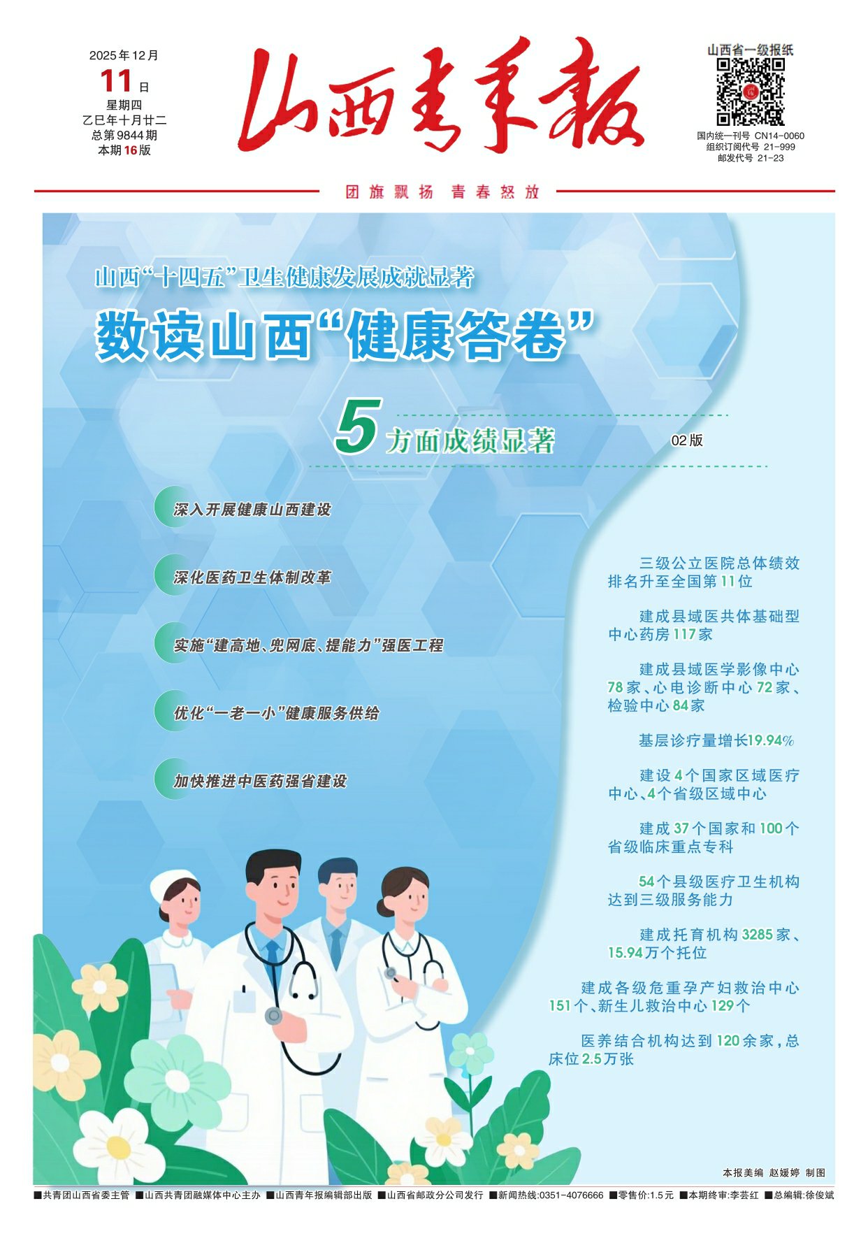 山西青年报2025年12月11日头版