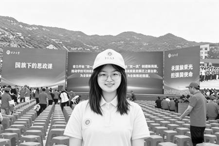 乔亦舟参加中北大学85周年校庆志愿活动 图片由受访者提供